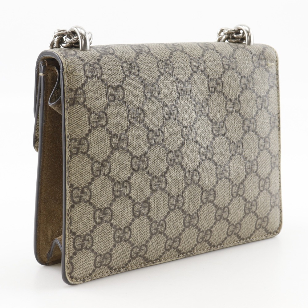 Gucci Dionysus Mini Chain Shoulder Bag 421970 GG Supreme Canvas Brown (Women's) - Picture 3 of 16